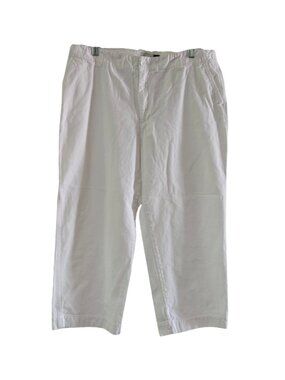 Gap Women's Clean Cut Cropped Capri Jeans White, 14, Vintage 2000, Cotton Denim